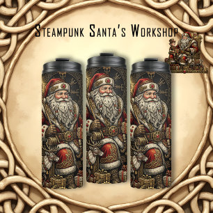 Steampunk Santa’s Workshop Thermal Tumbler