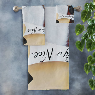 Steampunk Santa Victorian Christmas Fantasy Art Bath Towel Set