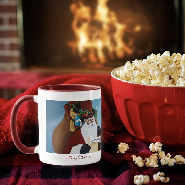 Steampunk Santa Victorian Christmas Fantasy Art Mug (Creator Uploaded)
