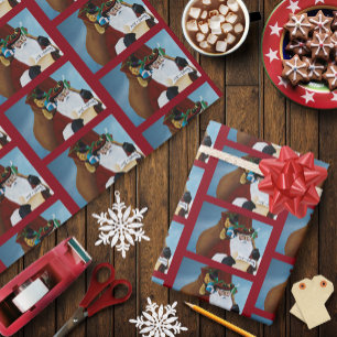 Steampunk Santa Victorian Christmas Fantasy Art Wrapping Paper