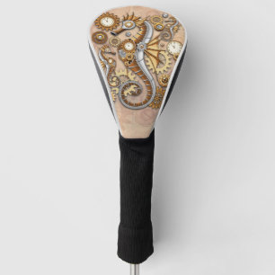 Steampunk Seahorse Vintage Surreal Art Golf Head Cover