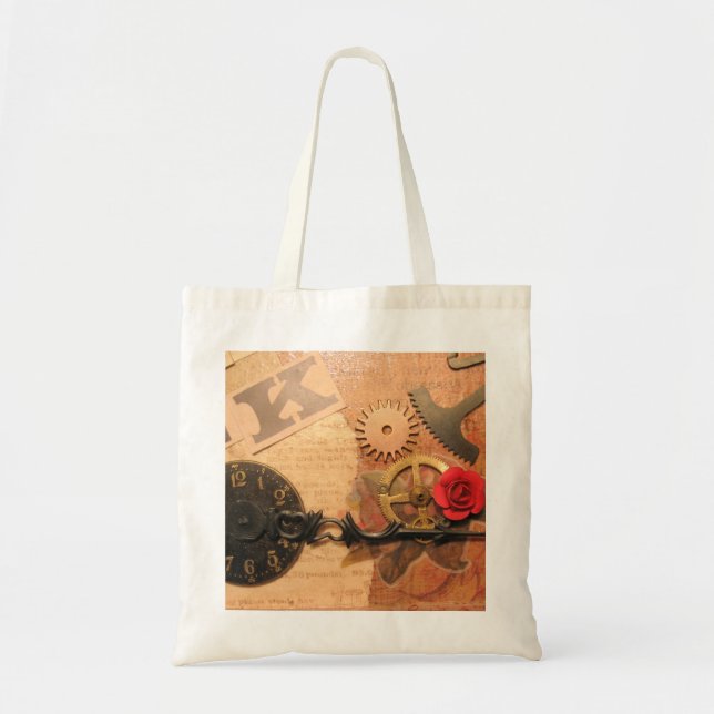 Steampunk Shopper Tote Bag (Front)