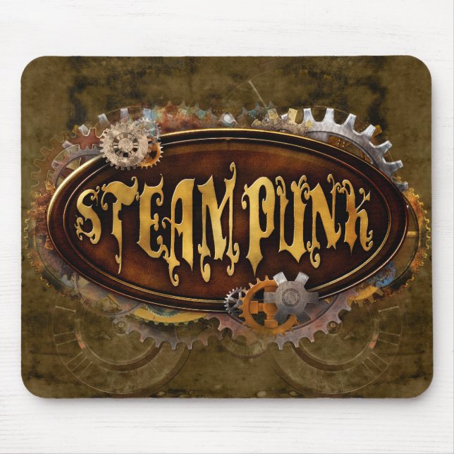 Steampunk Sign Mousepad (Front)