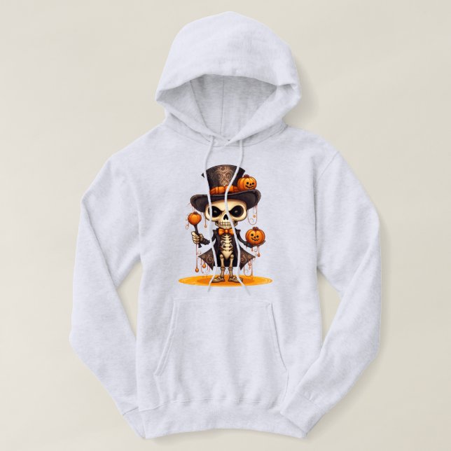 Steampunk Skeleton Hoodie (Design Front)