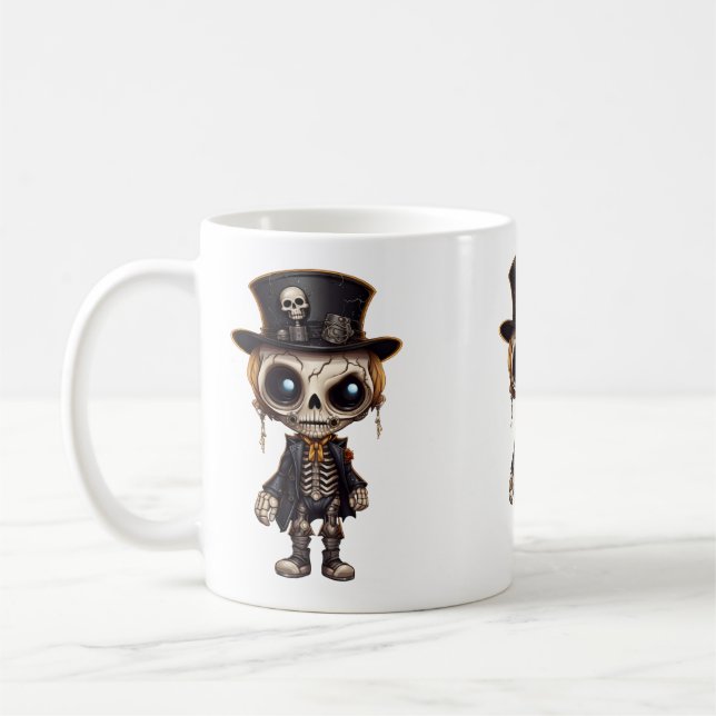 Steampunk Skeleton Mug (Left)