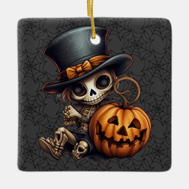 Steampunk Skeleton Ornament (Front)