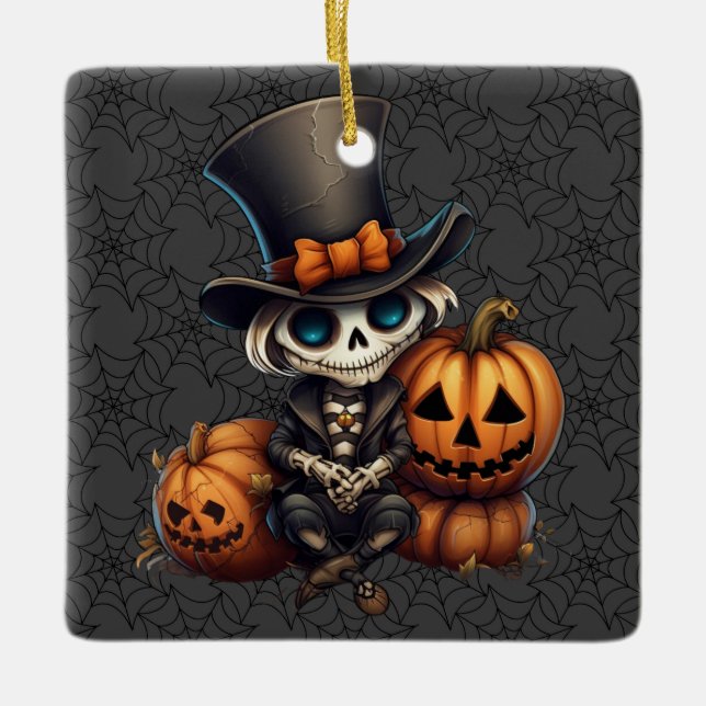 Steampunk Skeleton Ornament (Front)