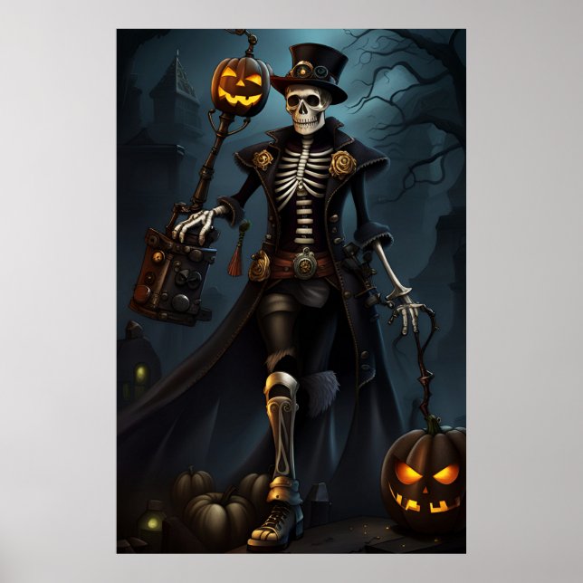 Steampunk Skeleton Poster (Front)