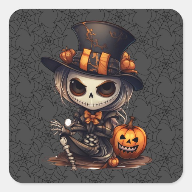 Steampunk Skeleton Stickers (Front)