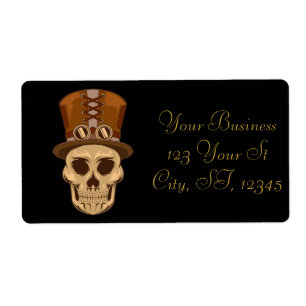 Steampunk Skull in Top Hat Thunder_Cove