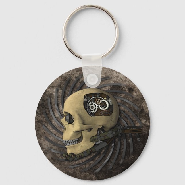 Steampunk Skull Key Ring (Front)