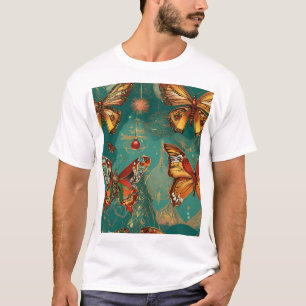 Steampunk Skull with Butterfly Afro Hair – Basquia T-Shirt