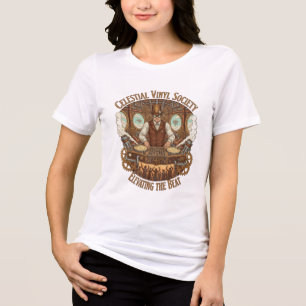 Steampunk Sky DJ – Vintage Beats, Elevated Vibes Tri-Blend Shirt