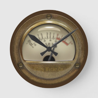 Steampunk Sound Studio Vintage VU Metre Clock