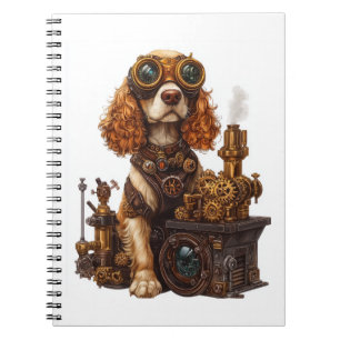 Steampunk Spaniel – Victorian Dog Inventor Notebook