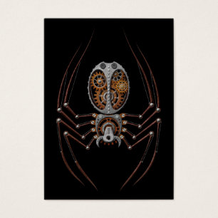 Steampunk Spider, black background