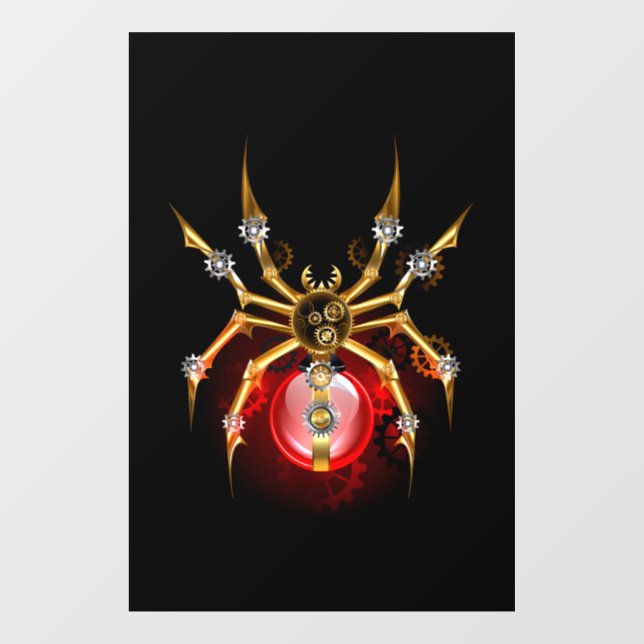 Steampunk spider on black (Sheet)