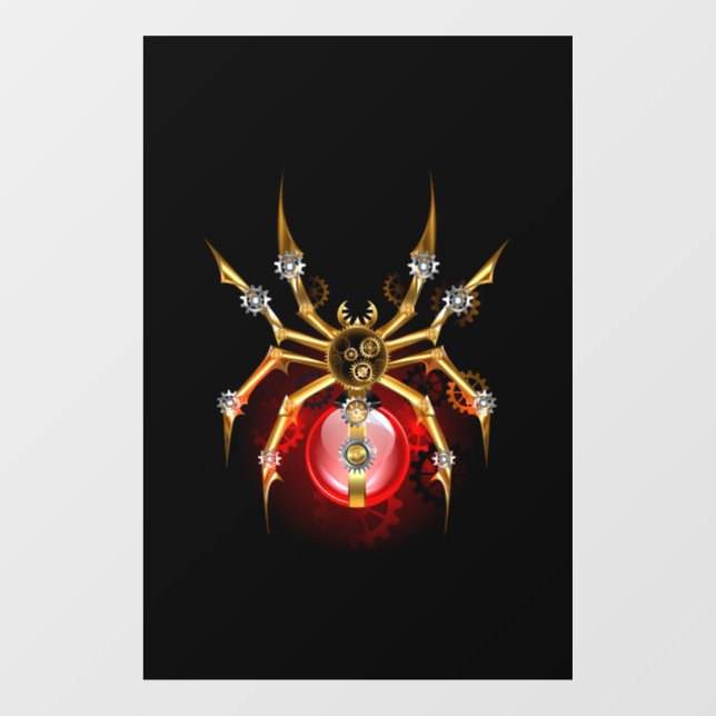 Steampunk spider on black (Sheet)