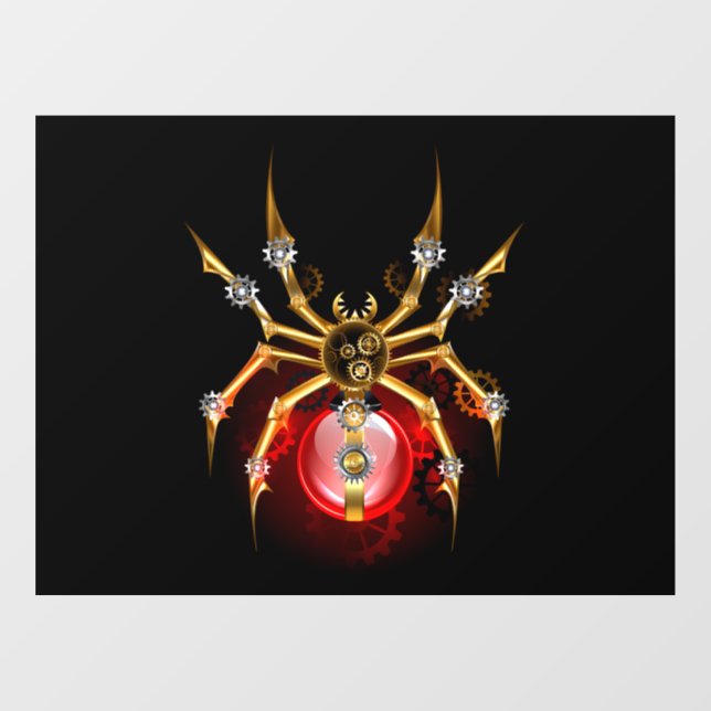 Steampunk spider on black (Sheet)