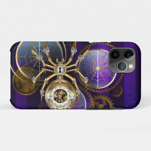 Steampunk Spider on Purple Background Case-Mate iPhone Case