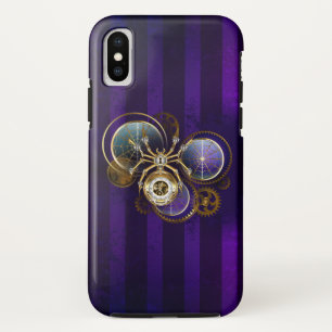 Steampunk Spider on Purple Background Case-Mate iPhone Case