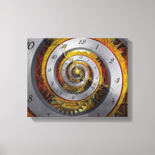 Steampunk - Spiral - Infinite time Canvas Print