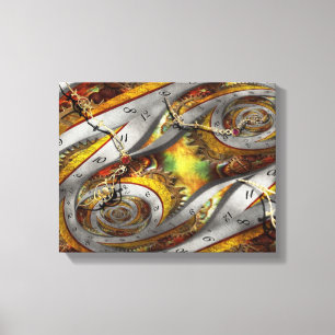 Steampunk - Spiral - Space time continuum Canvas Print