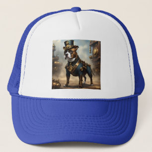 Steampunk Staffordshire Bull Terrier, Trucker Hat