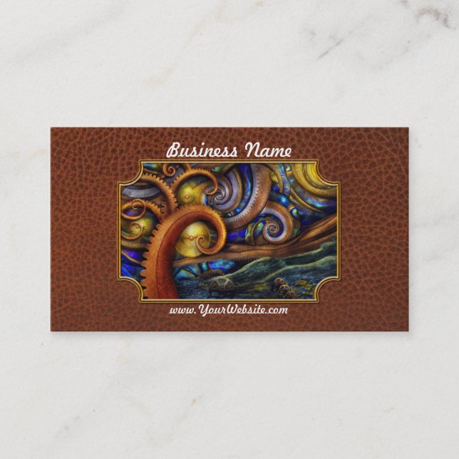 Steampunk - Starry night Business Card (Front)