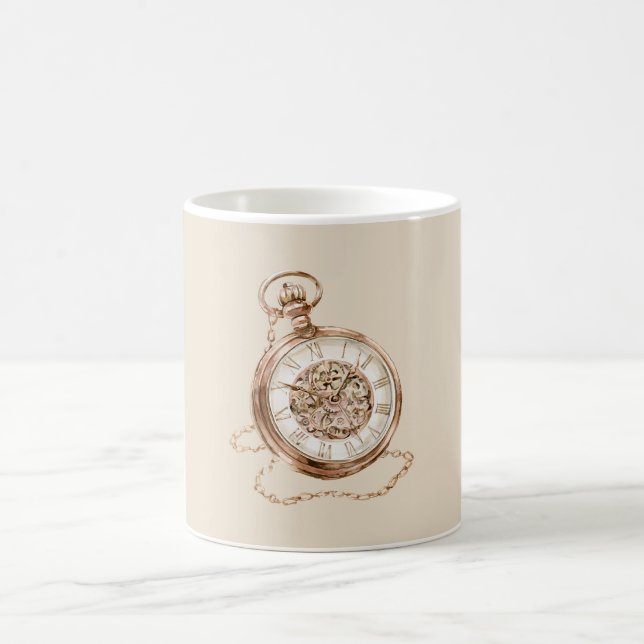 Steampunk Stopwatch Coffee Mug (Center)