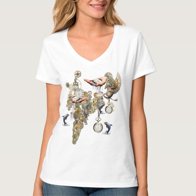 Steampunk-story telling shirt design (Front)