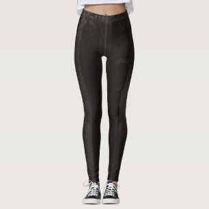 Steampunk striped brown background leggings