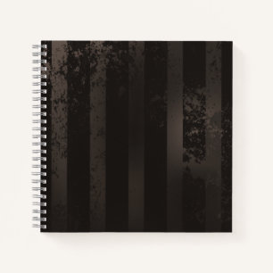 Steampunk striped brown background notebook