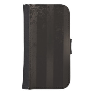 Steampunk striped brown background samsung s4 wallet case