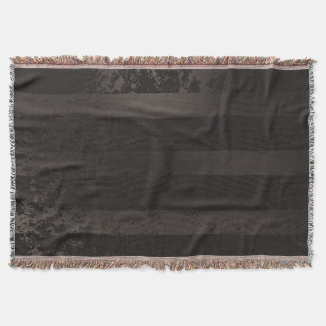 Steampunk striped brown background throw blanket (Front)