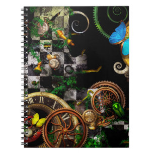 Steampunk - Surreal - Mind games Spiral Notebook