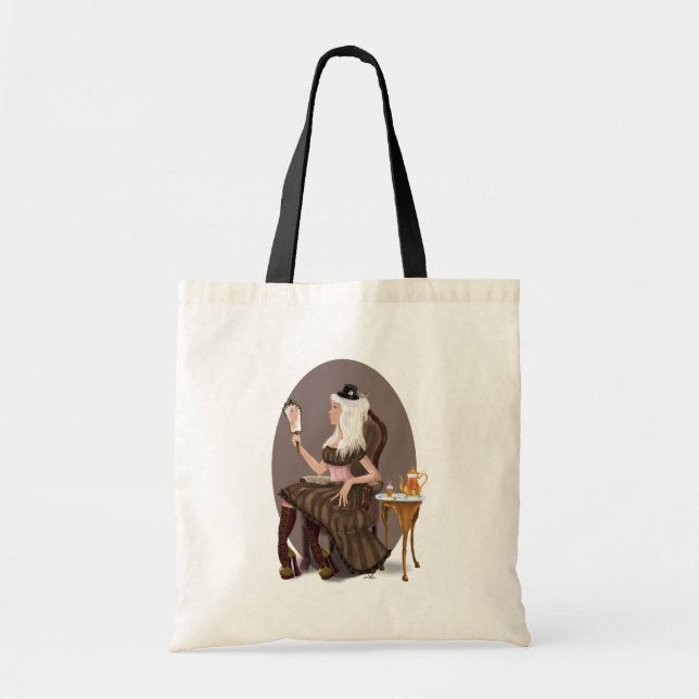 Steampunk Tea Tote Bag (Front)