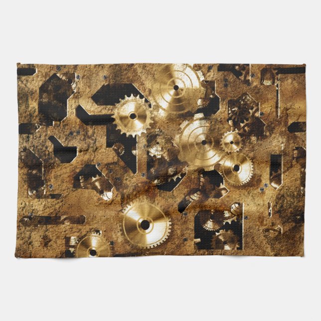 Steampunk Tea Towel (Horizontal)
