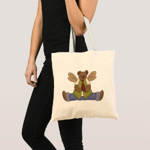 Steampunk Teddy Bear with Fairy Wings  Tote Bag
