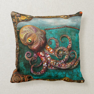 Steampunk - The tale of the Kraken Cushion