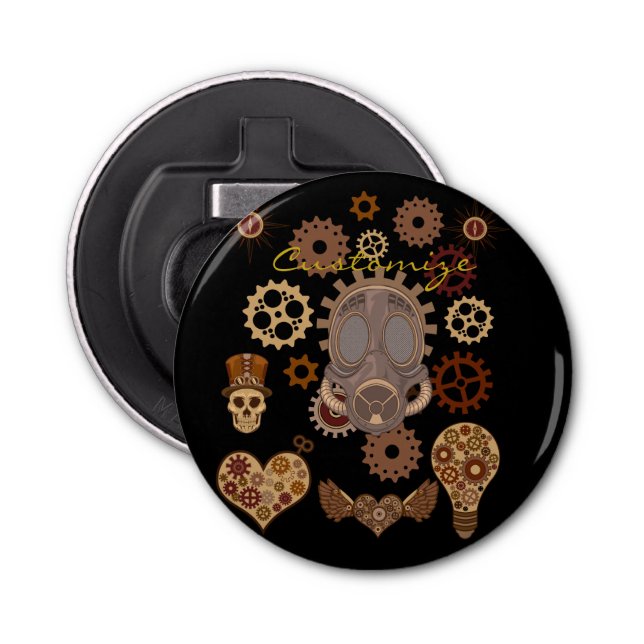 Steampunk Theme Thunder_Cove Bottle Opener (Front)