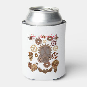 Steampunk Theme Thunder_Cove Can Cooler