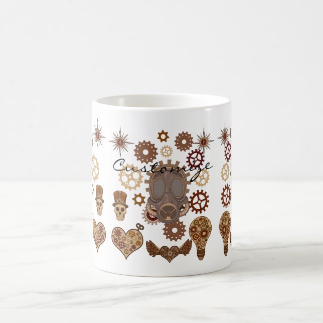 Steampunk Theme Thunder_Cove Coffee Mug (Center)