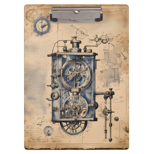 Steampunk Thingamajig Clipboard (Front)