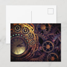 Steampunk Time Clock Gears