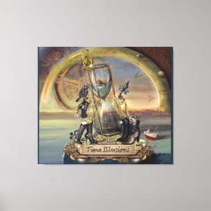 Steampunk - Time Illusions Canvas Print