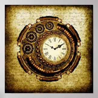 Steampunk Time Machine Poster
