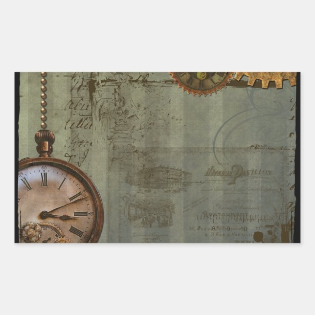 Steampunk Time Machine Stickers (Front)