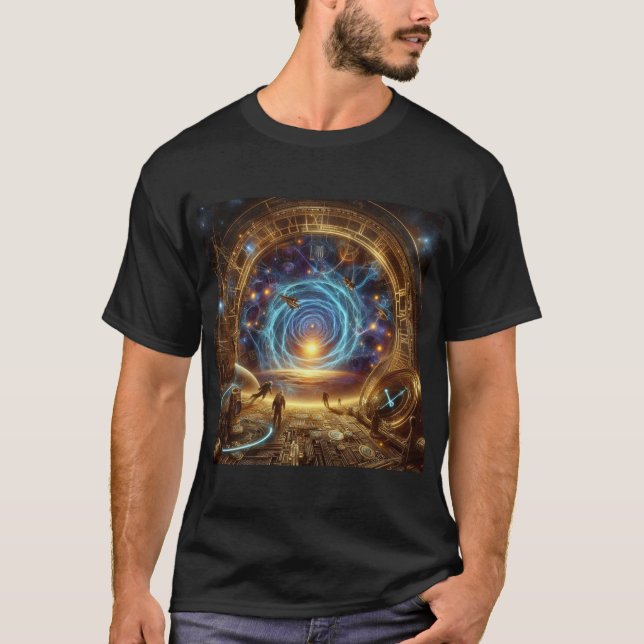 Steampunk/Time Machine, Time/Space/Continuum 6004X T-Shirt (Front)