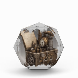 Steampunk Time Machine - Vintage Treasure Chest  Photo Block